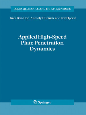 cover image of Applied High-Speed Plate Penetration Dynamics